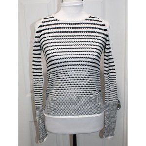Rag & Bone Sweater Off the Shoulder Cut Out Quinn Cotton Loose Stretch Knit XS